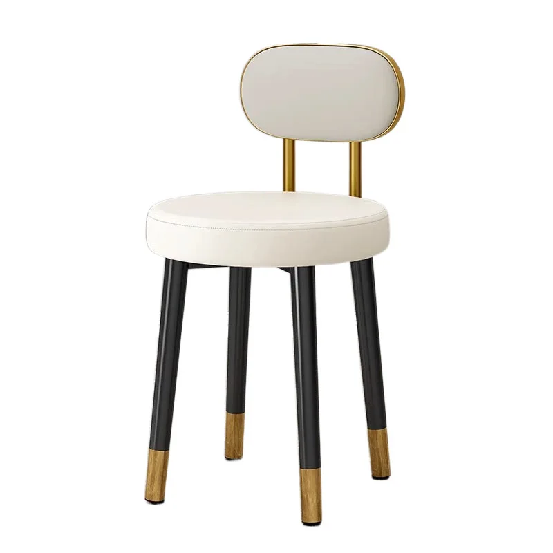 

Household light luxury makeup chair soft bag modern simple girls bedroom dresser stool backrest dining table and chairs