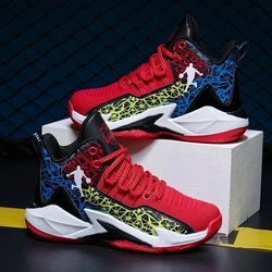 Children's Basketball Shoes Boys' Sports Shoes Mesh Breathable Training Sports Shoes Anti slip Children's Basketball Coach Shoes