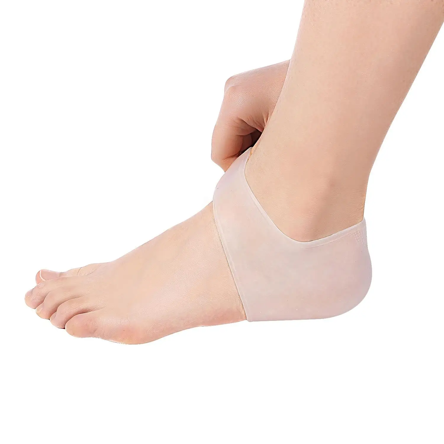 

1 Pair Silicone Gel Heel Socks - Moisturizing & Protecting Foot Sleeves for Cracked Heels, Pain Relief & Skin Care