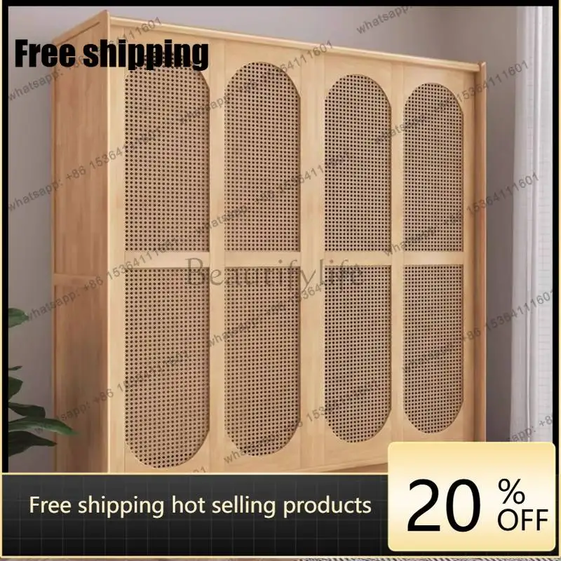 hot Customized Vintage Wardrobes Decoration Cheap Wooden Storage Wardrobes Space Saving Bedroom Armadio Guardaroba Furniture Ho