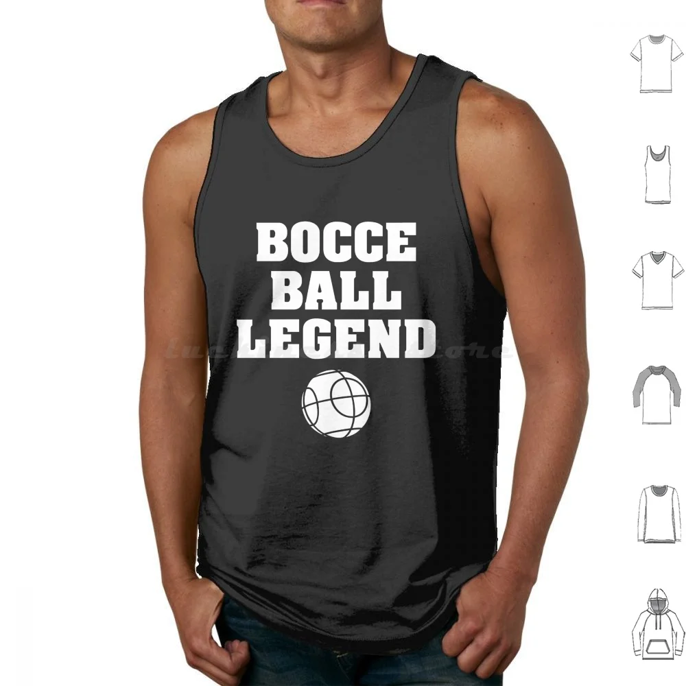 

Итальянский бочче-мяч Legend For Bocce Ball Players Майки Жилет без рукавов Bocce Bocce Ball Player Итальянский Bocci