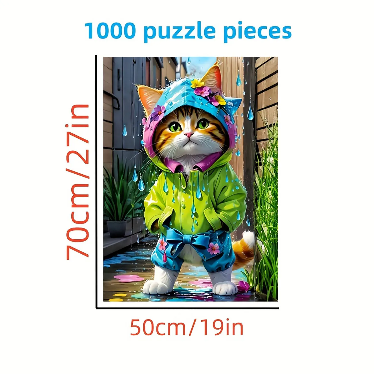 500/1000-piece Adult Puzzle - Premium Thick Cardboard, Challenging Large Jigsaw Assembly, Christmas/Festive Gift