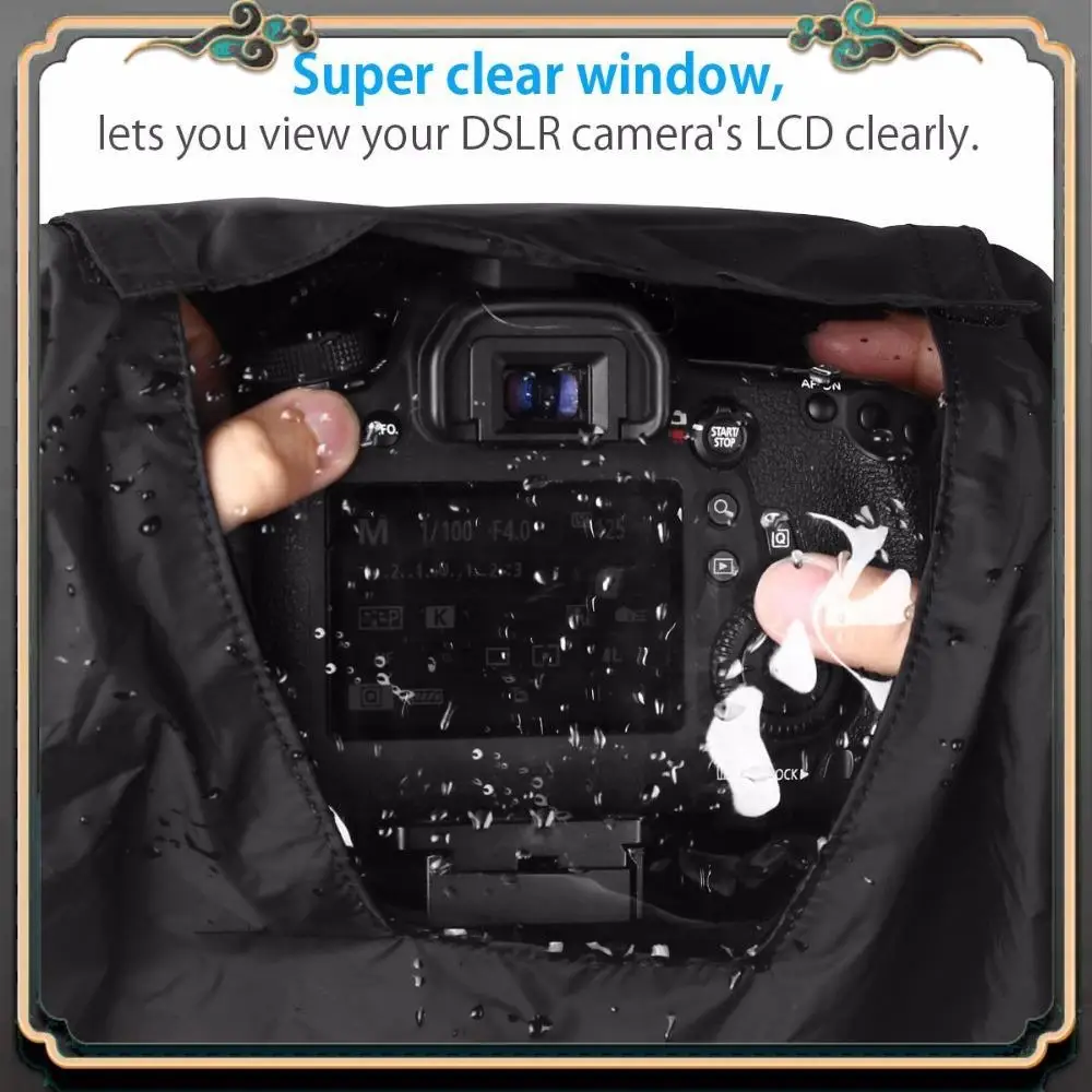 Universal Camera Photography Raincoat Medium Telephoto Lens Rainproof Sand Cover Slr Camera Rain Cover For Nikon Canon Dslr Came