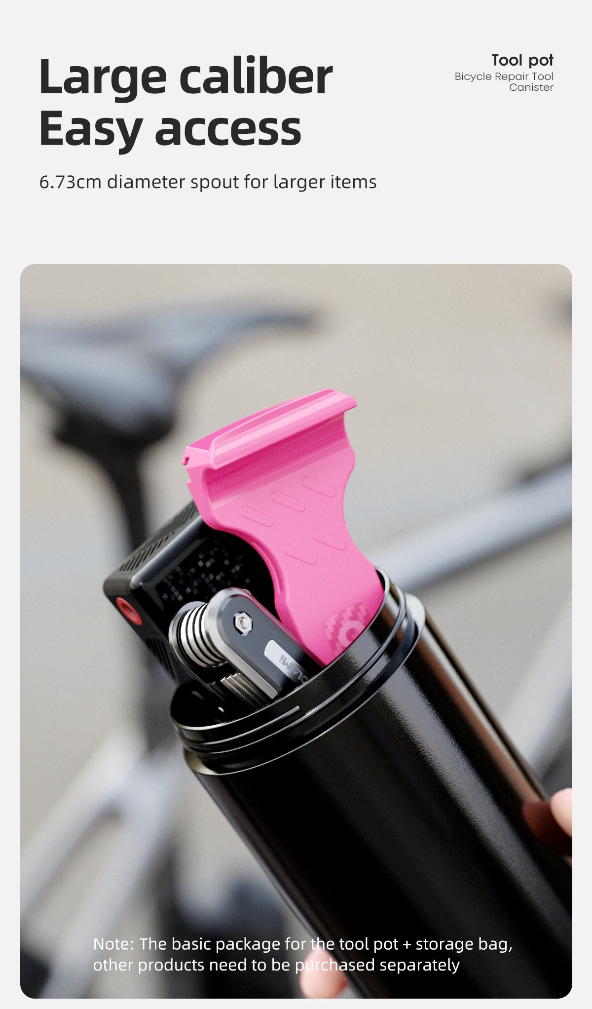 CYCLAMI Tragbare Radfahren Werkzeug Box MTB Road Fahrrad Kapsel Boxen Tragen Flasche Käfig Lagerung Reparatur Tool Kit Fahrrad Rahmen Ausrüstung – Detail 7