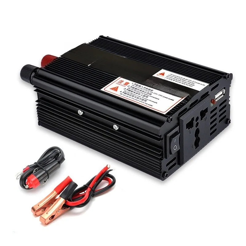 Power Frequency Solar Inverter 500W DC12V 24V Convert To 220V Car Household Off-grid Power Transformer