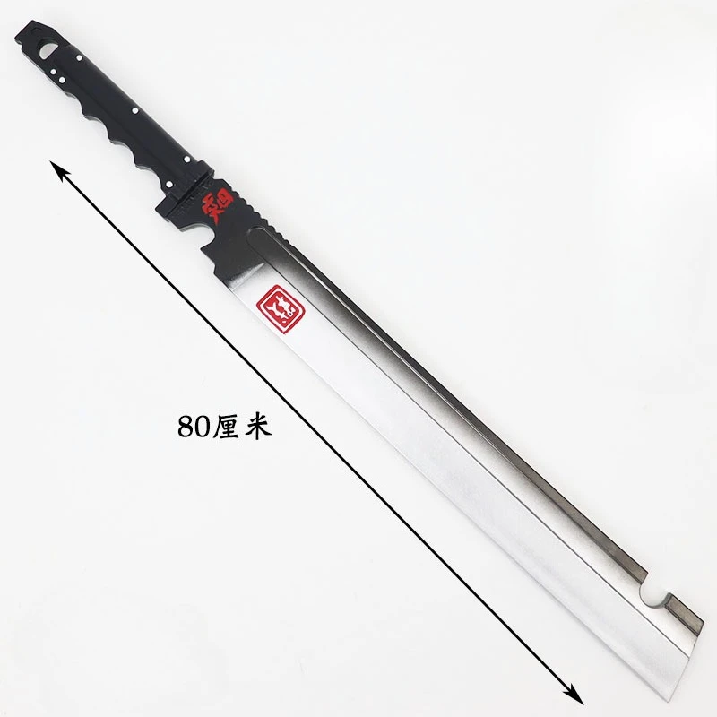 80cm/31.5인치 브레이킹 스루 PU 마체테 모델 카타나 소품 게임 주변기기 코스프레 수집품 파티 용품 야외 장난감 선물
