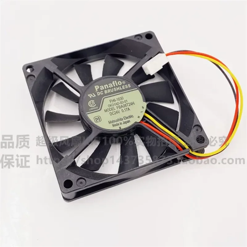 FBA08T24H 24V 0.17A Fan for Panasonic Panaflo Fanuc System Detection Alarm Inverter