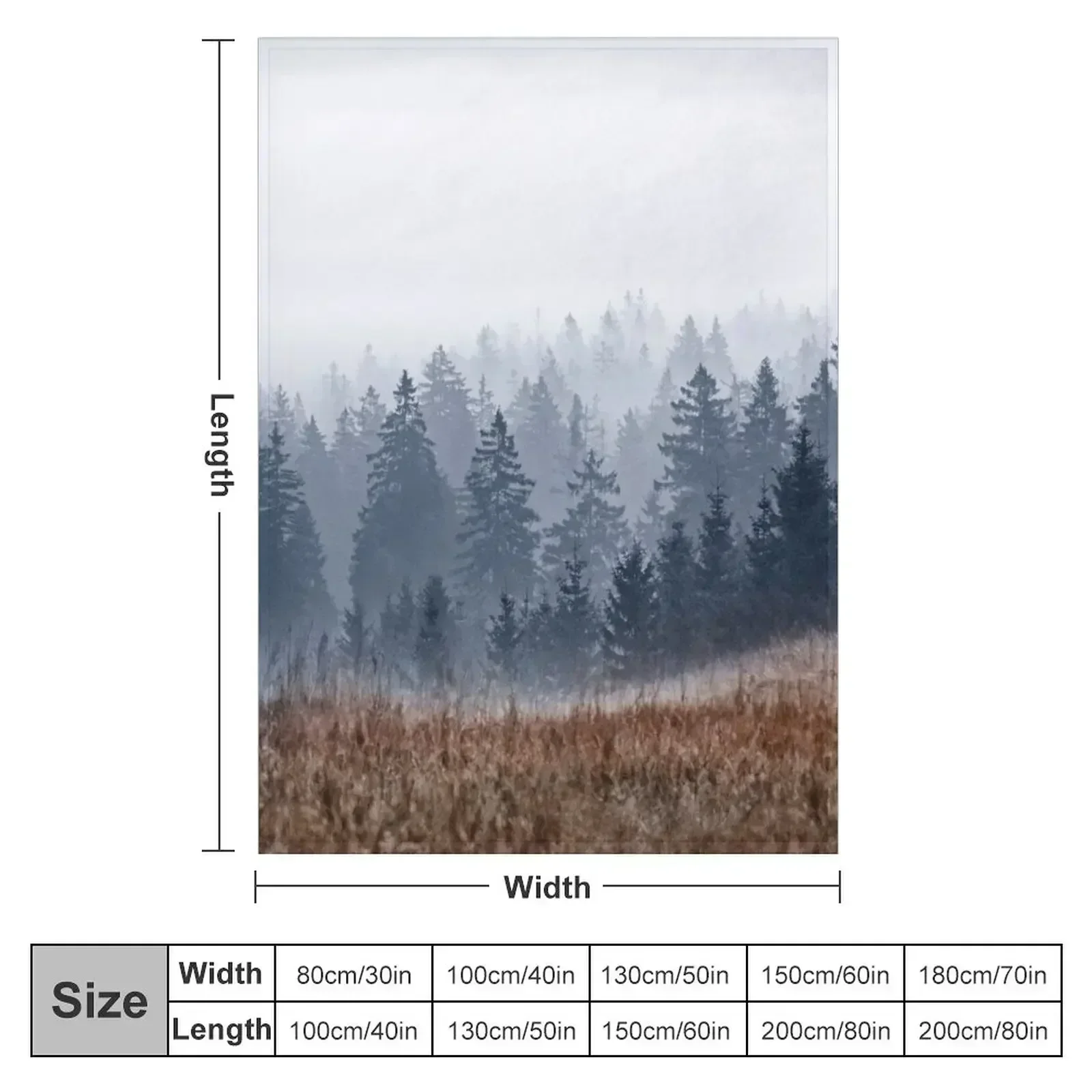 New Lost In Fog Throw Blanket Soft Beds decorative Flannels Blankets