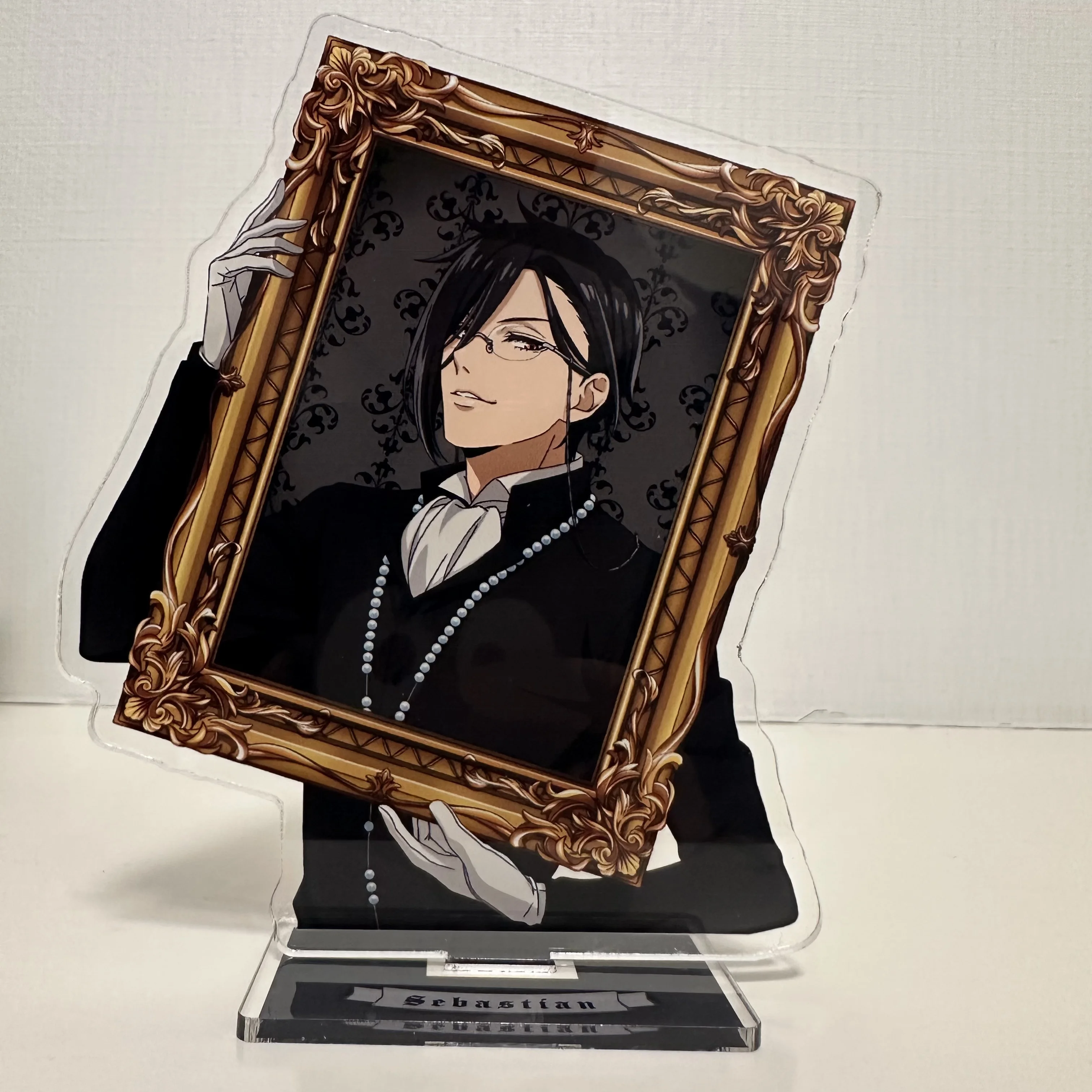 Black Butler Anime Figures Ciel Phantomhive Acrylic Stands Sebastian Michaelis Model Plate Holder Cake Topper Birthday Gifts