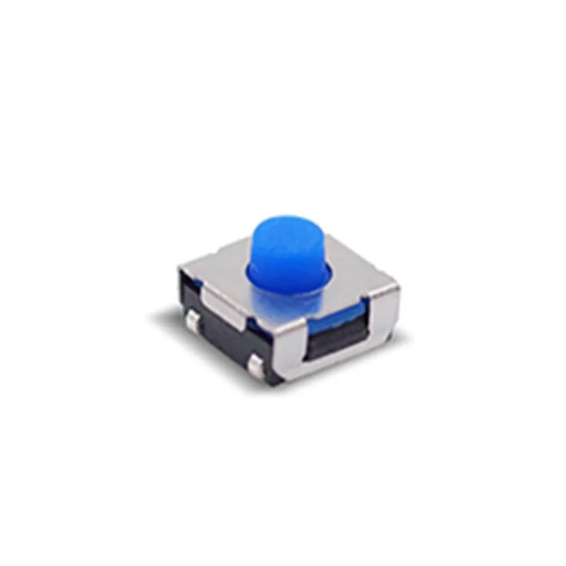 YTS1S005 * G/YTS-E006 6.2 * 6.2 High-Life Four-Leg SMD Silicone Waterproof Tact Switch, Blue Button, SMD Tact Switch For Camera