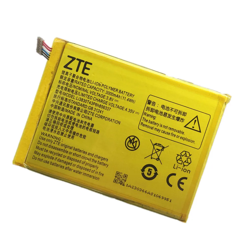 Li3830T43P6h856337 Battery For ZTE Nubia N1 Lite NX597J VF995 Blade X9 S6 A711 V580 S6 Lux Q7 G719C V5 Pro N939ST N939SC N939SD