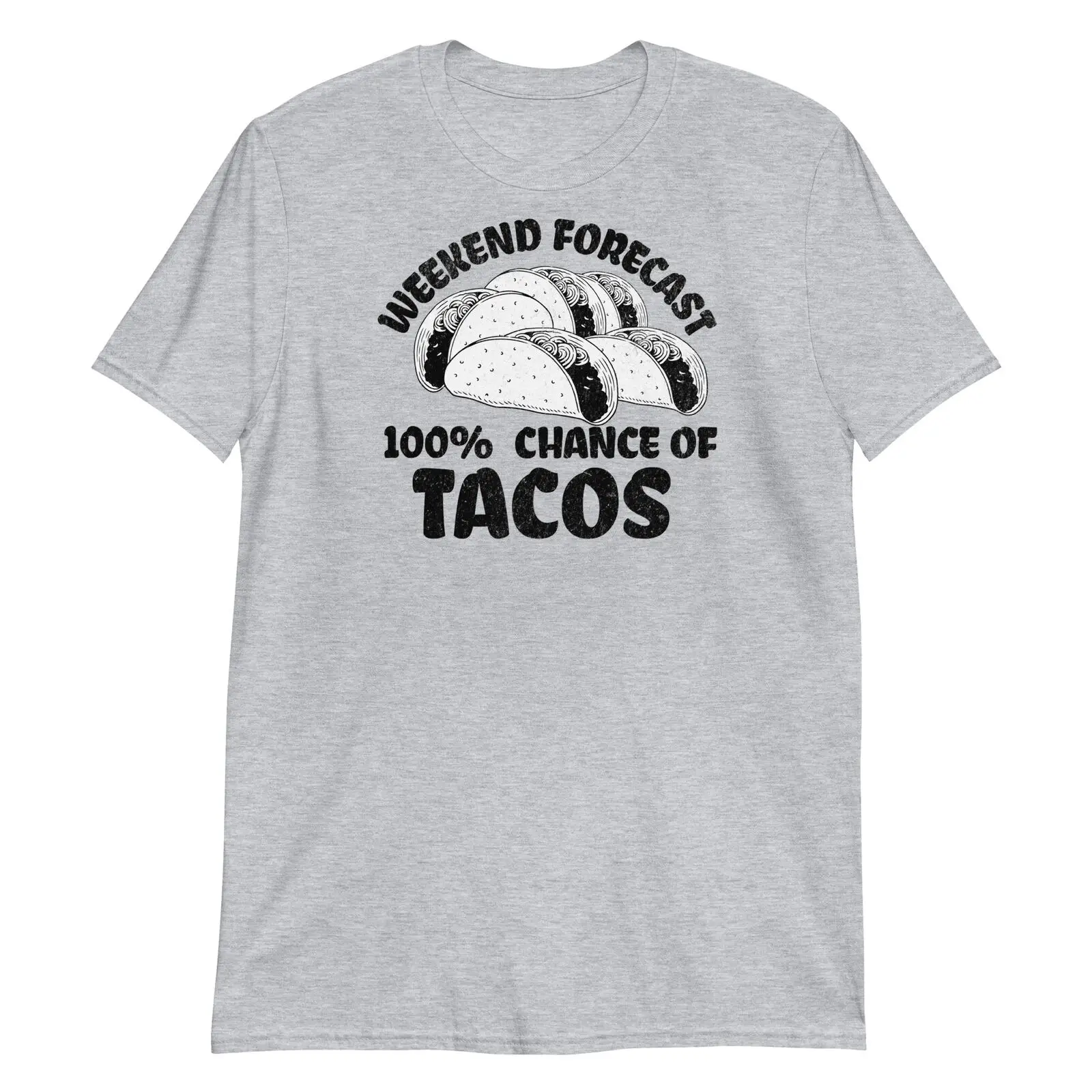 

Футболка «100% Шанс Tacos», черно-белая футболка идеально подходит для любителей Тако!