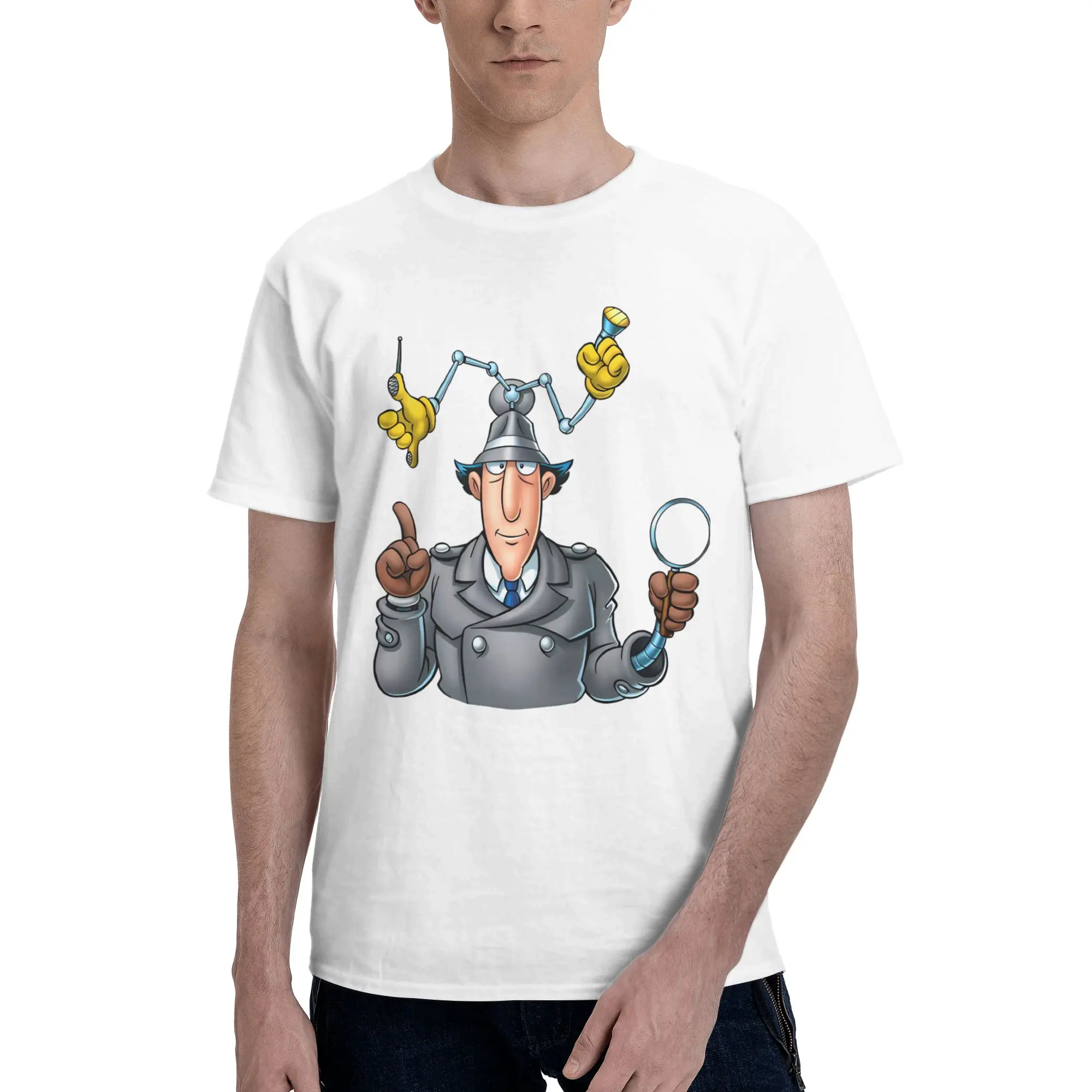 Inspector Gadget Comfortable Reversible T-shirt Simple Korean Style Women's T-shirts