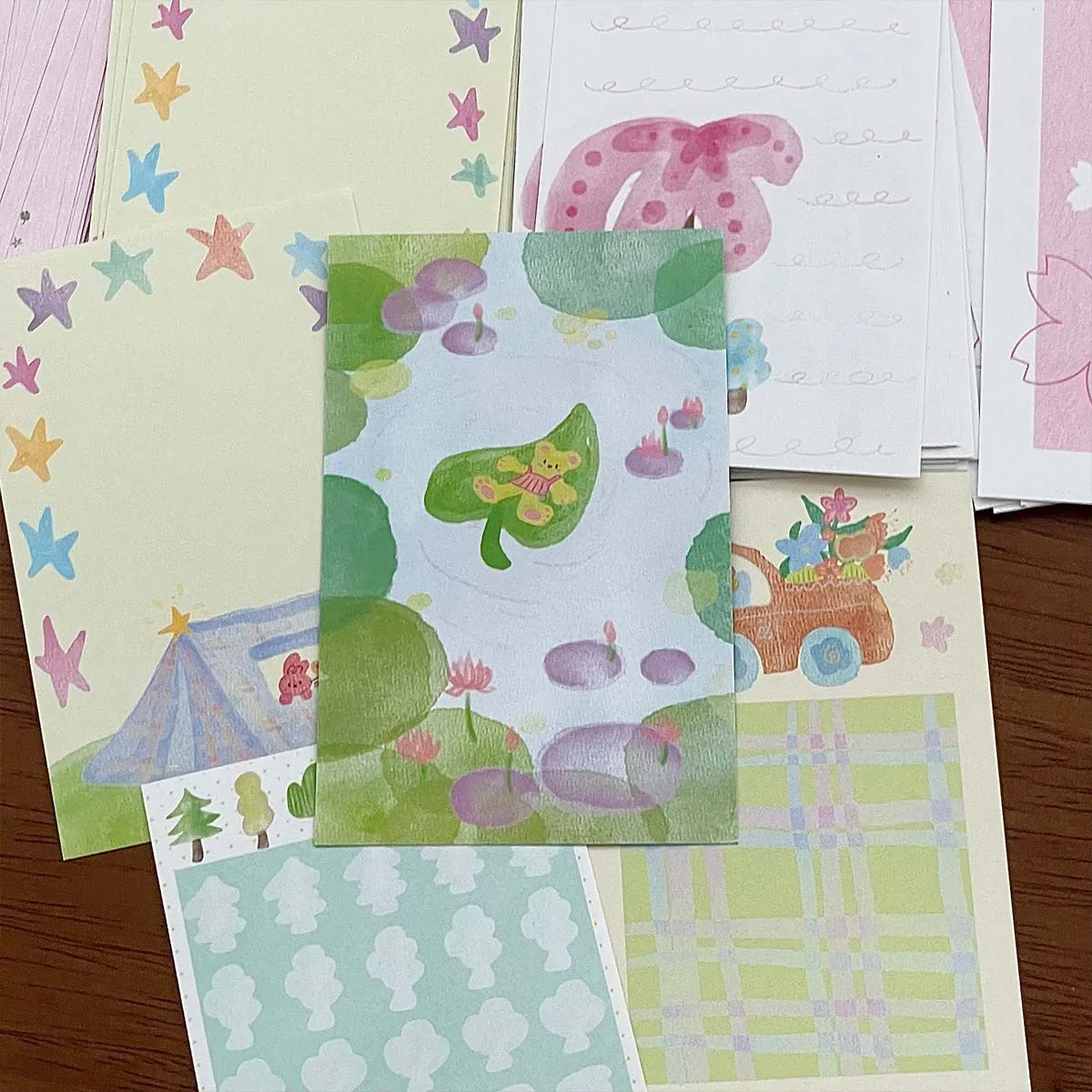 20sheets M5 Soda Cake Memo Pads Korean Style Loose Leaf Inner Page Forest Deco Paper Materials For Diy Crafts Journal Planner