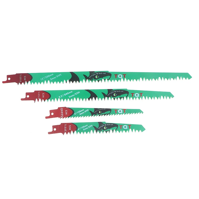 {NN72} 1 Pc Reciprocating Saw Blades 5-6Tpi Hcs Saber Blades For Cutting Wood Pvc For Power Tools DIY Tool