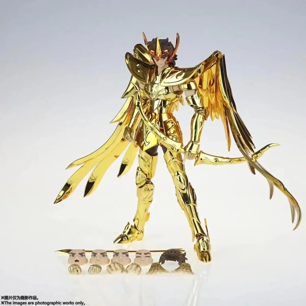 

[In Stock] MST Saint Seiya Myth Cloth EXM Sagittarius Aiolos with Pegasus Head 24K/OCE/Dark Gold Zodiac Knights Action Figure