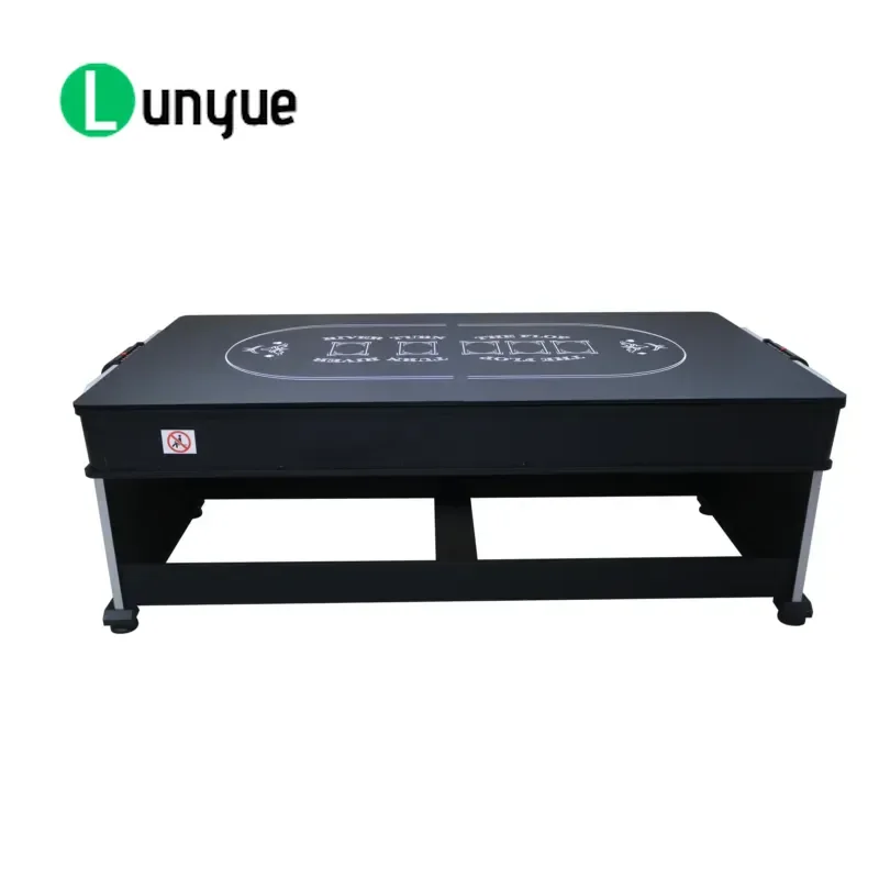 4 in 1 Multipurpose Game Table Billiards Tennis Air Hockey Poker Combo Furniture for Home Entertainment Space Saving Design