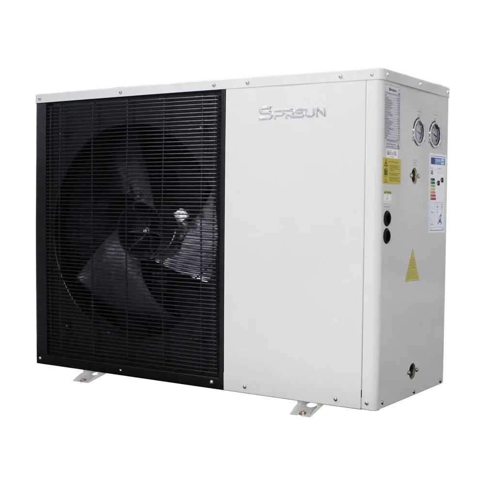 380V R32 DC inverter heat pump SPRSUN self developed controllerCold Climate Full Inverter Air to Water Heat Pump Air Source