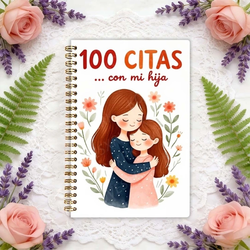Mother Daughter Memory Diary In Spanish With 100 Date Activity For Recording