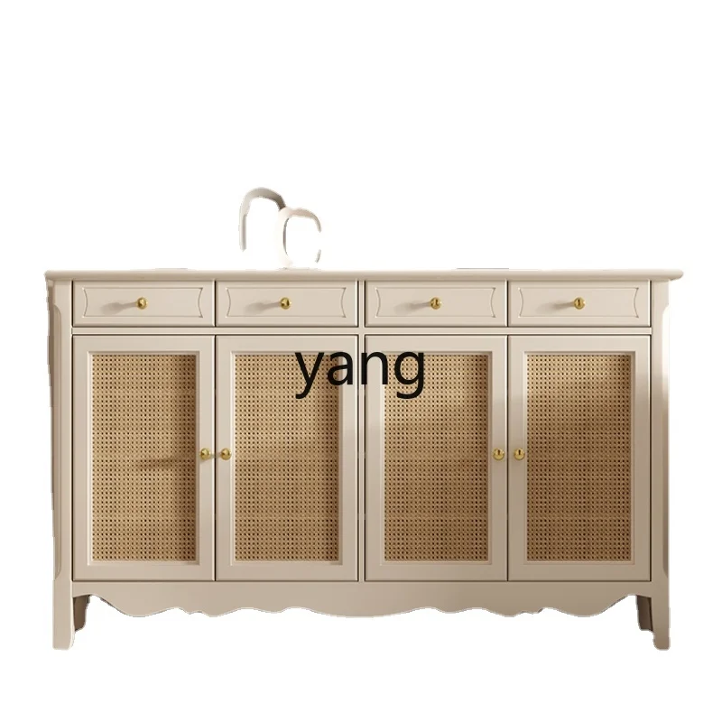 

Yjq Rattan Shoe Cabinet Home Entrance Cabinet Home Doorway Storage Cabinet Large Capacity Living Room Locker Complete