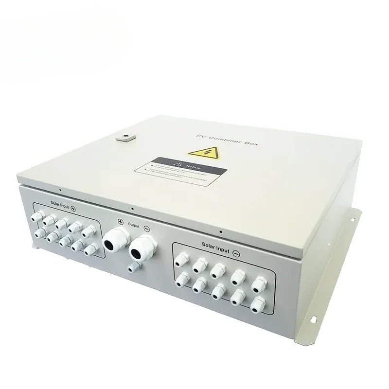 2 4 6 8 12 Strings PV String Combiner Box Customization 8 In And 1 Out DC 1000V 1500V With Monitoring System