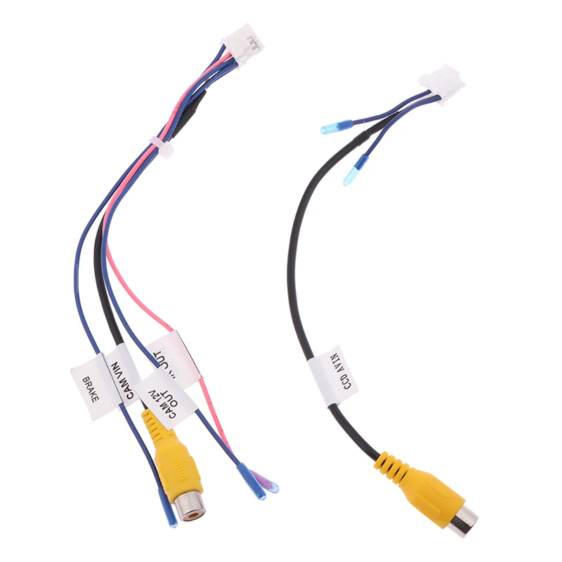 For Car Stereo Radio DVD Radio Monitor Cable Connector 10Pin Rear View Backup Camera Cable Adaptor RCA