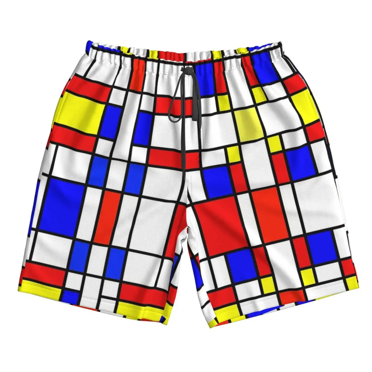 

Piet Mondrian De Stijl Trunks Beach Board Shorts Casual Quick Dry Swimming Summer Men Pants