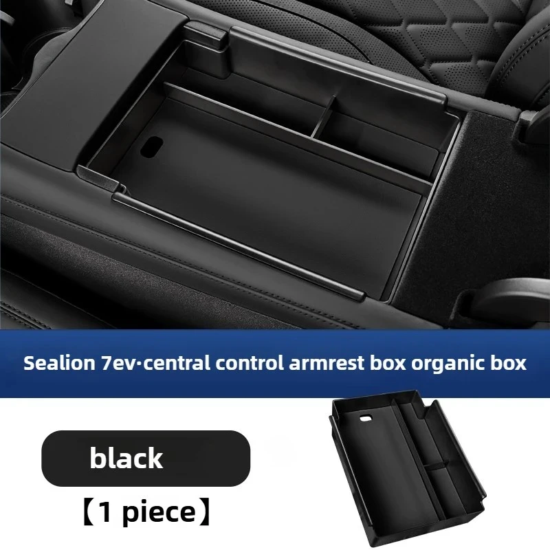 

For BYD Sealion 7 2024 2025 Car Center Console Armrest Storage Box Partition Storage Car Interior Organizer Box Accessories