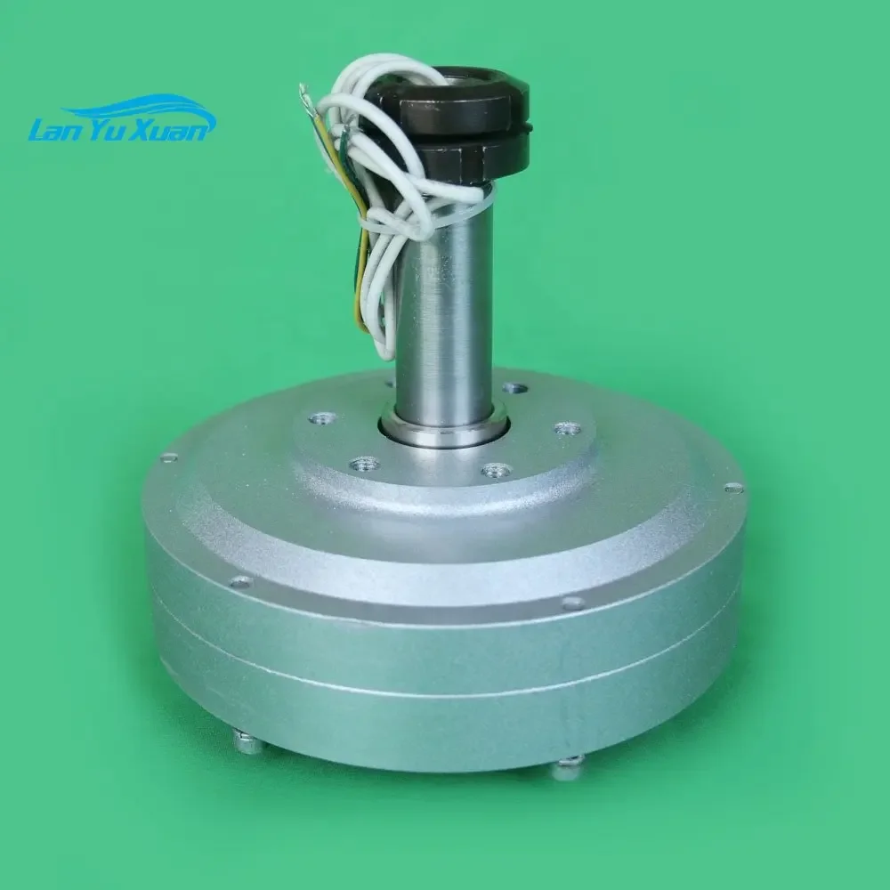 50w 300RPM 12V 24v DC Vertical Wind Turbine Permanent Magnet PMG Alternator Coreless Maglev DIY Outer Rotator Generator