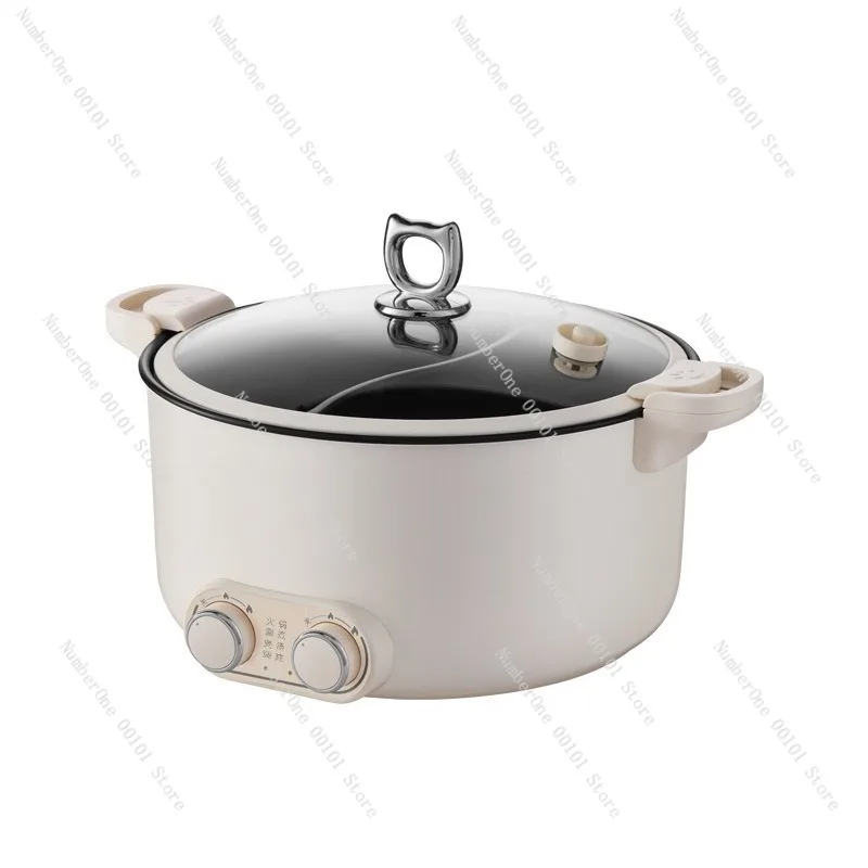 6L 8L Double Pot Electric Hot Pot Multi Function Dorm Home Cooker 2026 Large Capacity Student Kitchen Appliance Fast Heating