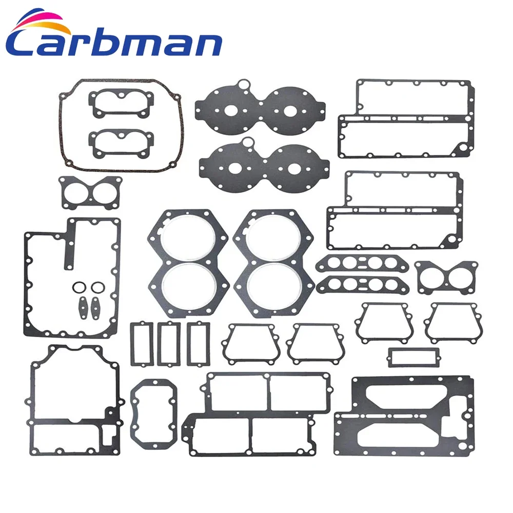 Carbman Gaskets Kit Fits Powerhead for Johnson Evinrude V4 Crossflow 1977-1998 391300 389556 18-4033