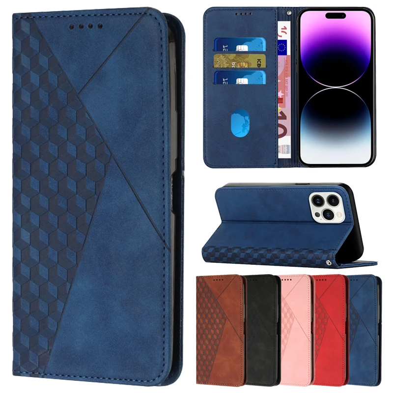 

iPhone Case For 15 Pro Max 14 Plus 14 Pro 13 Pro Max 13 Mini 12 Pro 11 X XS XR 8 7 6 6s Plus Wallet With Hand Rope Leather Cover