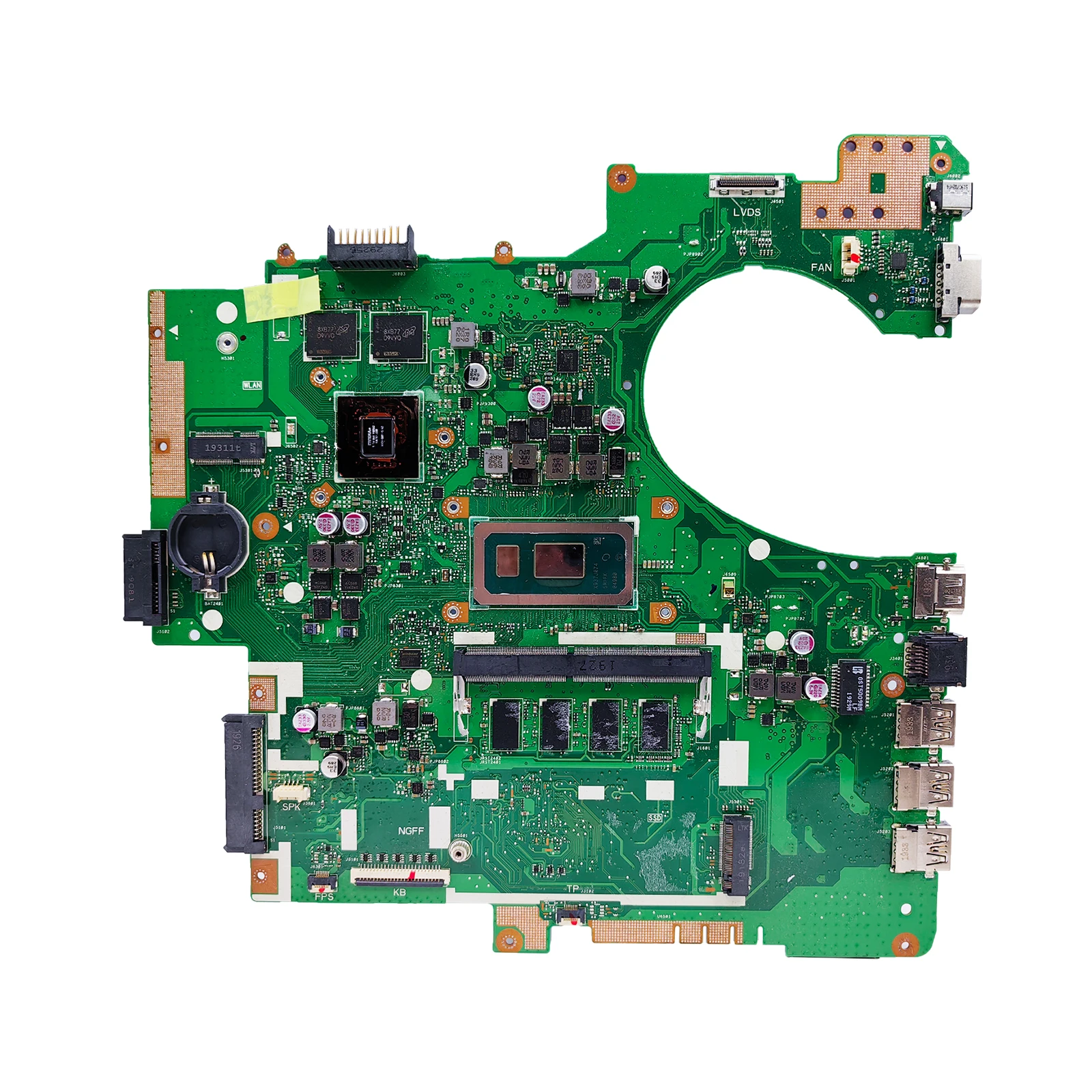 Placa-mãe portátil para ASUS PRO, P2540FB, P2540F, CPU, i3, i5, i7, 8ª Geração, 4 GB, 8 GB RAM, MX110-V2G, Notebook Mainboard