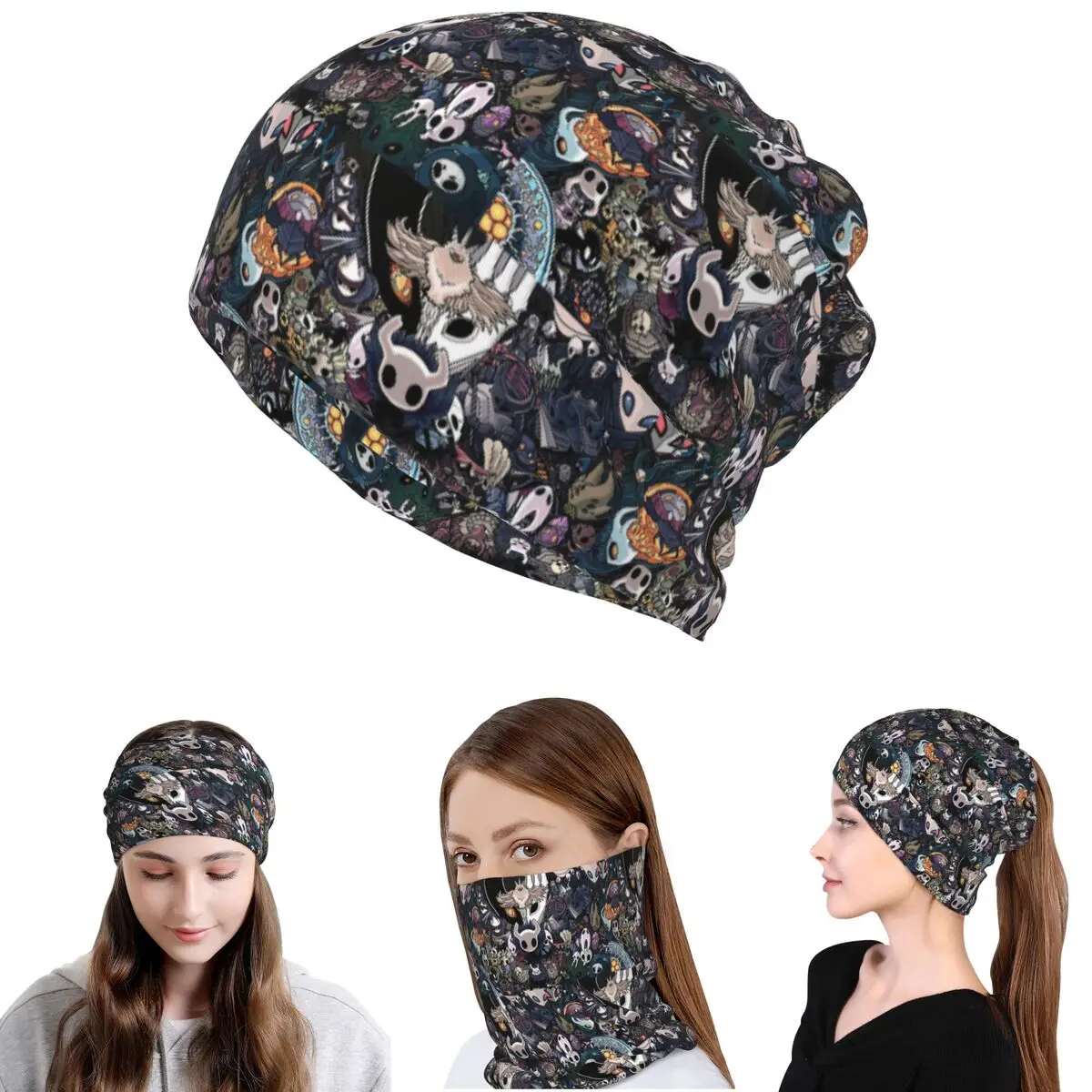 Hollow Knight Bandana, Halsschutz, Maske, Schal, Mehrzweck-Kopfbedeckung, Mütze, Unisex, für Erwachsene, winddicht