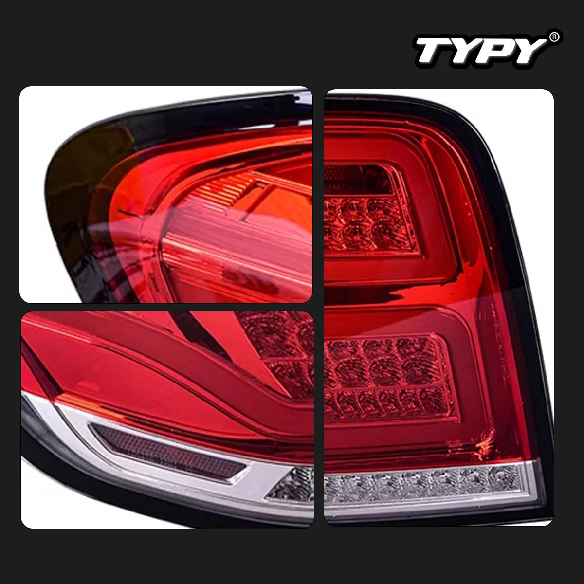 TYPY Car Tail Lights For Benz M-Class W164 2005-2008 LED Car Tail Lamps Daytime Running Lights Dynamic Car Accessories