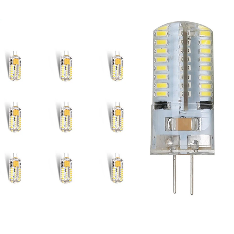 

6X 10PCS Mini G4 LED Lamp 3W 6W 9W 12W AC/DC 12V Dimmable 3014 LED G4 Bulb 360 Beam Angle Replace Halogen Lamp Chandelier Lights