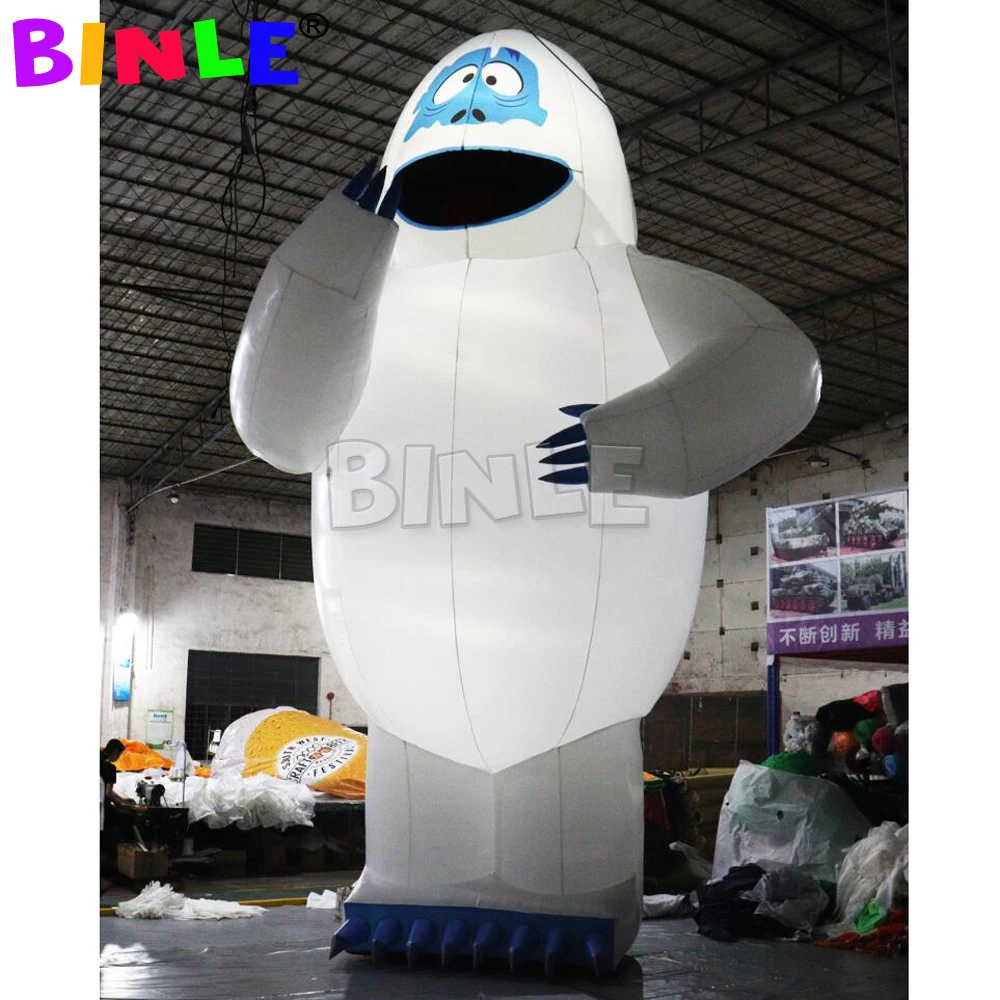 Muñeco de nieve gigante inflable para hombre, decoración del día de Navidad, blanco puro, eventos al aire libre, nuevo