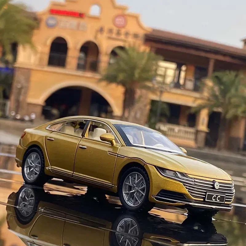โมเดลรถเหล็กอัลลอยด์ VV CC Coupe สเกล 1:32 ของเล่นรถเหล็ก ของสะสมจำลอง ของขวัญ