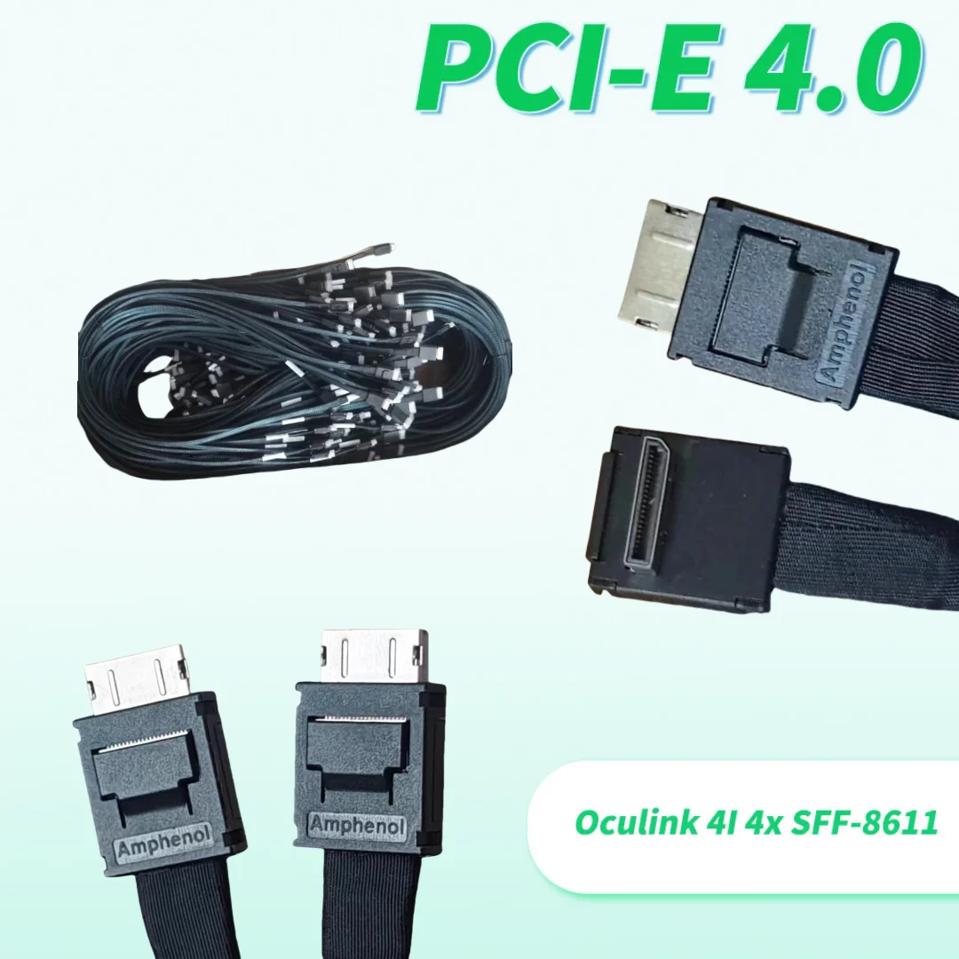 

Оригинальный колено Oculink 4I 4x SFF-8611 Pcie4.0 NVME Gen3 4, соединительный кабель для передачи данных