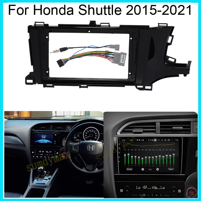 

9inch car panel Trim Dashboard Panel Kit For Honda Shuttle 2015-2021 RHD big screen 2 Din android Car Radio Fascia Frame