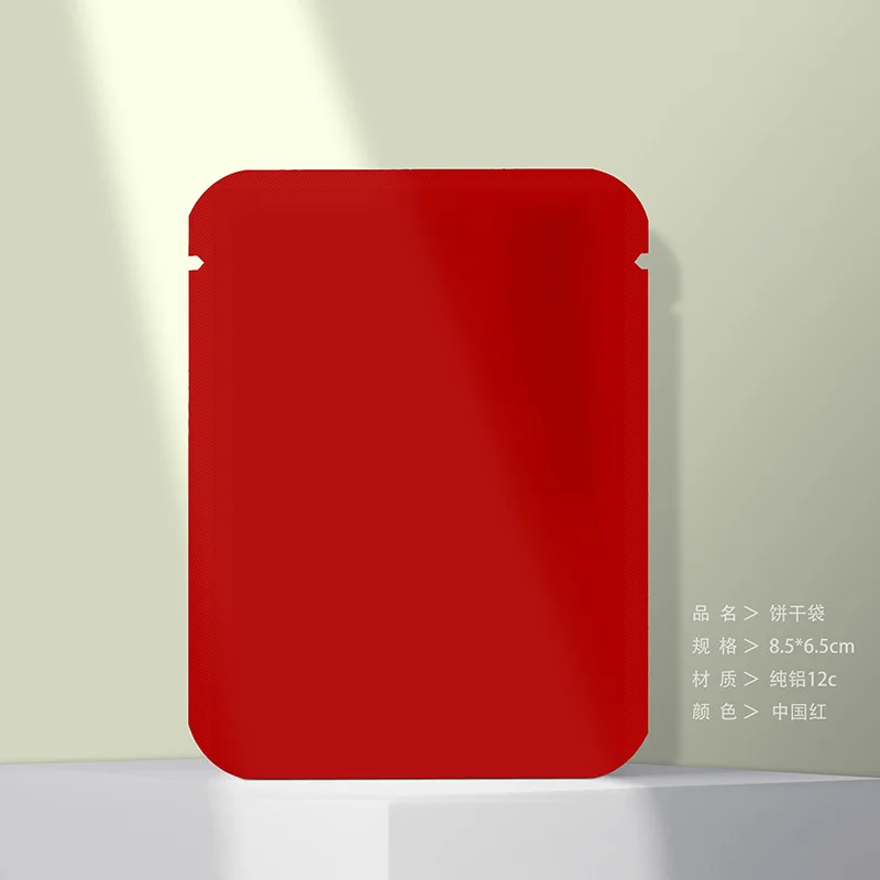 Le buste per imballaggio in alluminio puro con buste sigillate su tre lati in foglio di alluminio sono adatte per biscotti e tè.