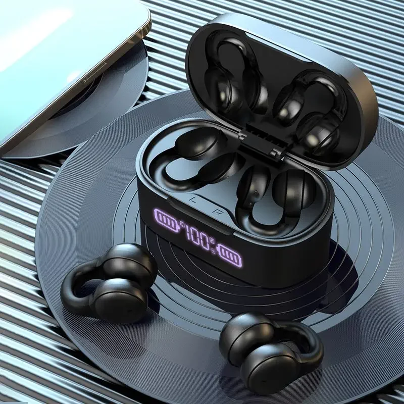 2025 Earclip słuchawki Bluetooth słuchawki bezprzewodowe radio HIFI typ pierścienia klip do ucha gra sportowy zestaw słuchawkowy gorąca sprzedaż nowy prezent