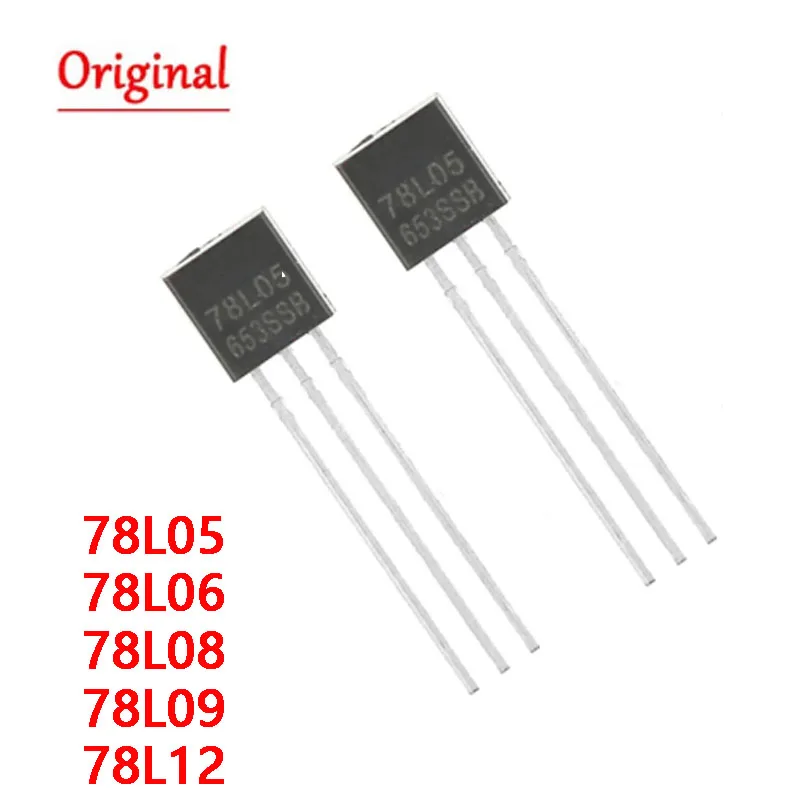 50PCS 78L05 78L06 78L08 78L09  78L12 78L15 78L18 78L24 79L05 79L12 79L15 Voltage Regulator Triodes