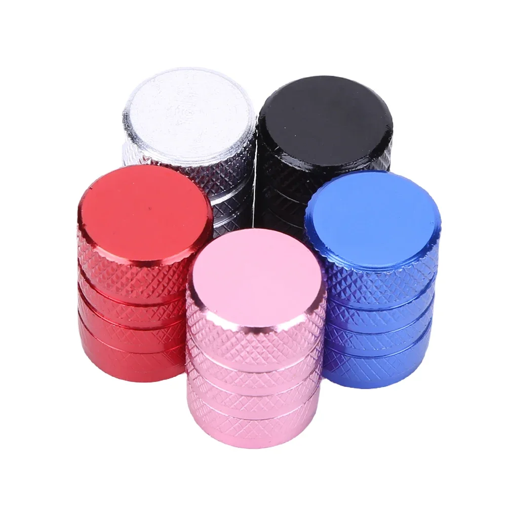 4pcs/set Universal Car Tire Valve Stem Cap Cover Aluminum Corrosion Resistant Tyre Stem Cover Leak-Proof Tyre Stem Valve Caps