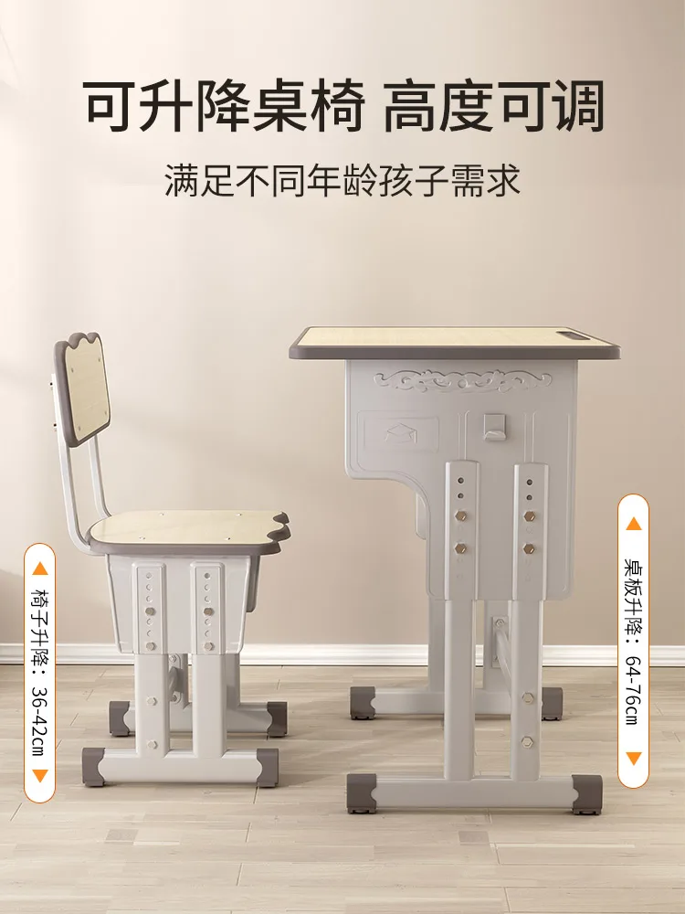 Household Learning Desk for Children, Learning Desk, Writing Desk and Chair Set, Lifting Homework, aluno da mesma escola primária