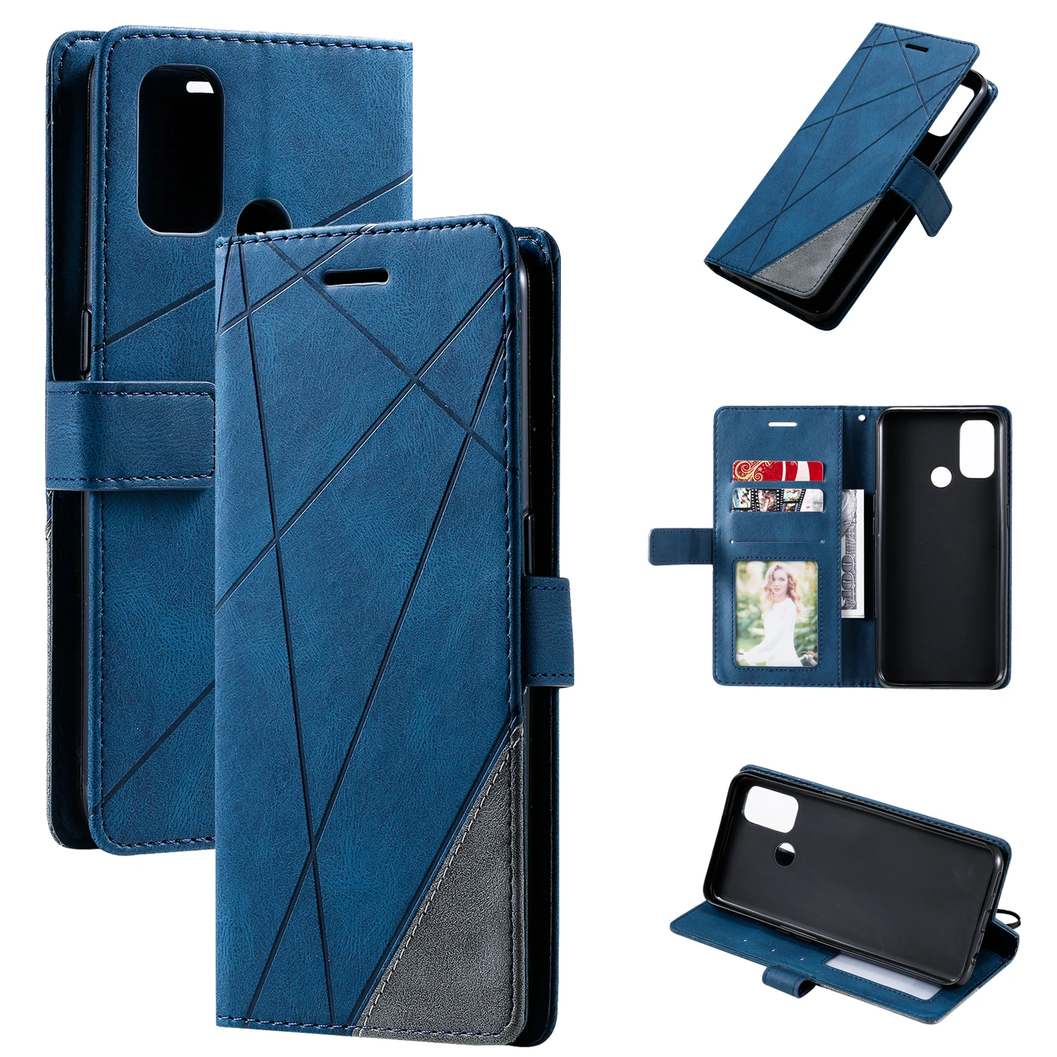 

For OPPO A53 2020 4g Phone Case Silicone Protective Case Clamshell Leather Case OPPO A32 / A53S / A33 2020