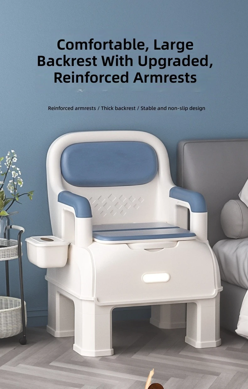 Portable Toilet Seat, Elderly Pregnant Use, Odorless Bedside Commode, Adult Potty Chair, Urinal Bedpan, Medical Aid