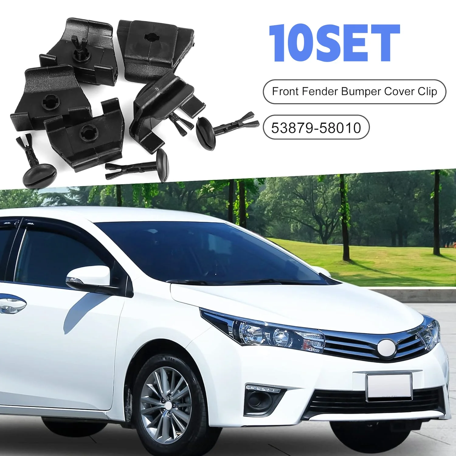 10X For Toyota Chr Camry Corolla Prius Lexus Highlander Reiz Камри 40 Car Front Bumper Retaining Clips Fender Retainer Fasteners
