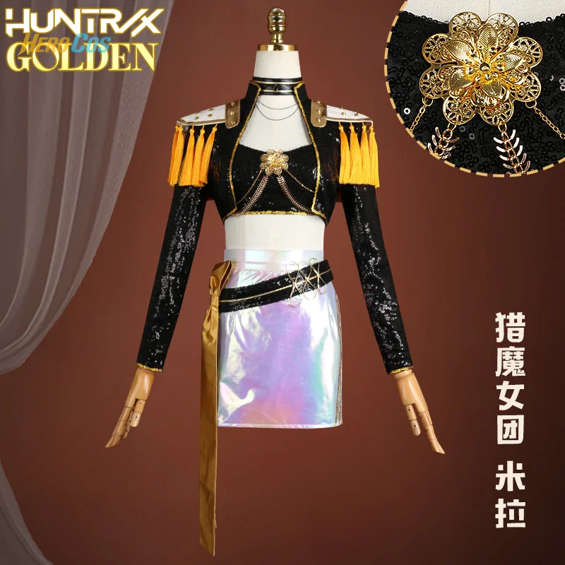 

K Pop: Demon Hunters Mira Cosplay Costume Halloween Party Gorgeous Uniform Accessories Props Complete Set HERO Cos
