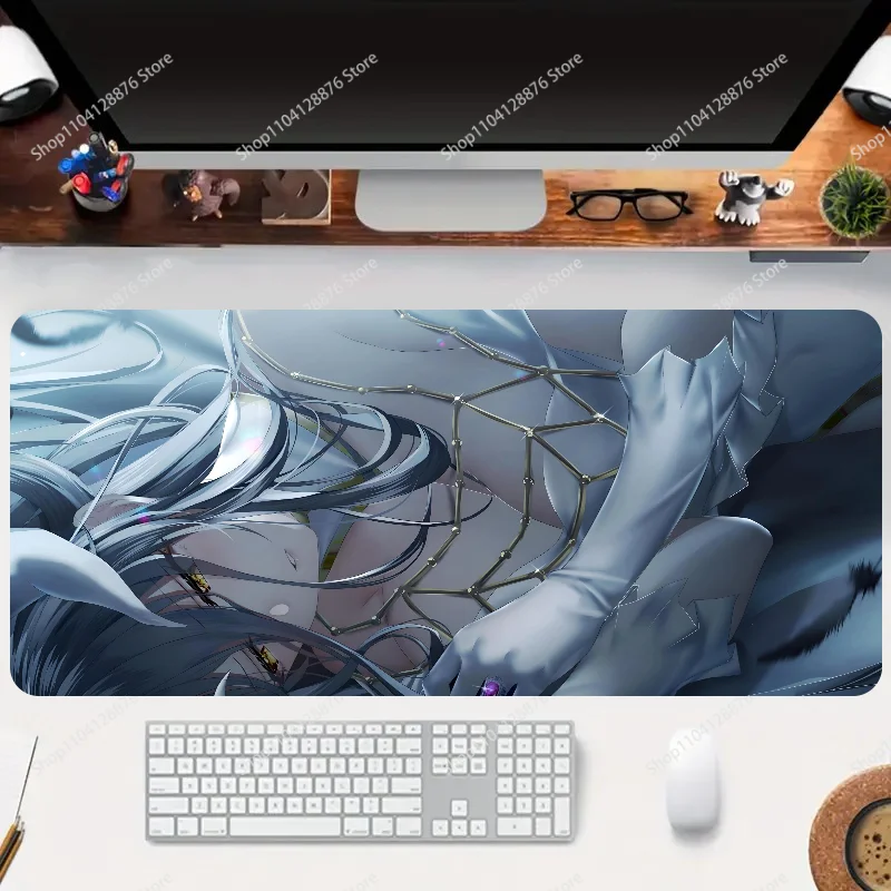 1pc hot sexy girl  Albedo Mousepad Non-slip Mouse Pad Suitable For Office Computers Laptops E-sports Game Desk Mats XXL Keyboard